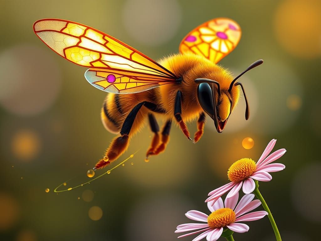 The Enchanted Bee: Guardian of Nature
