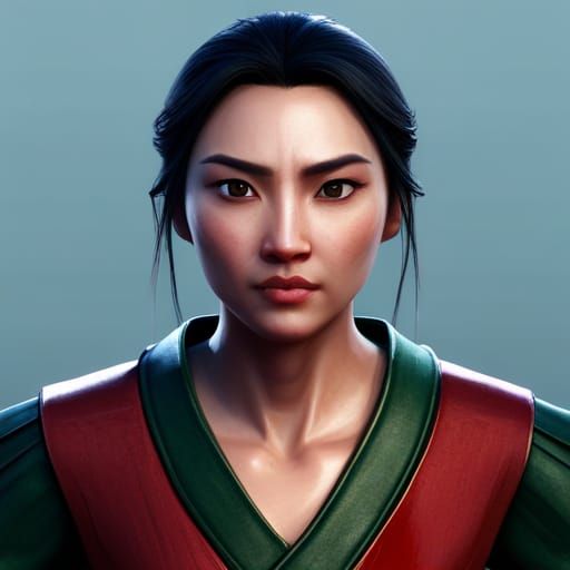 Detailed Matte Painting of Mulan