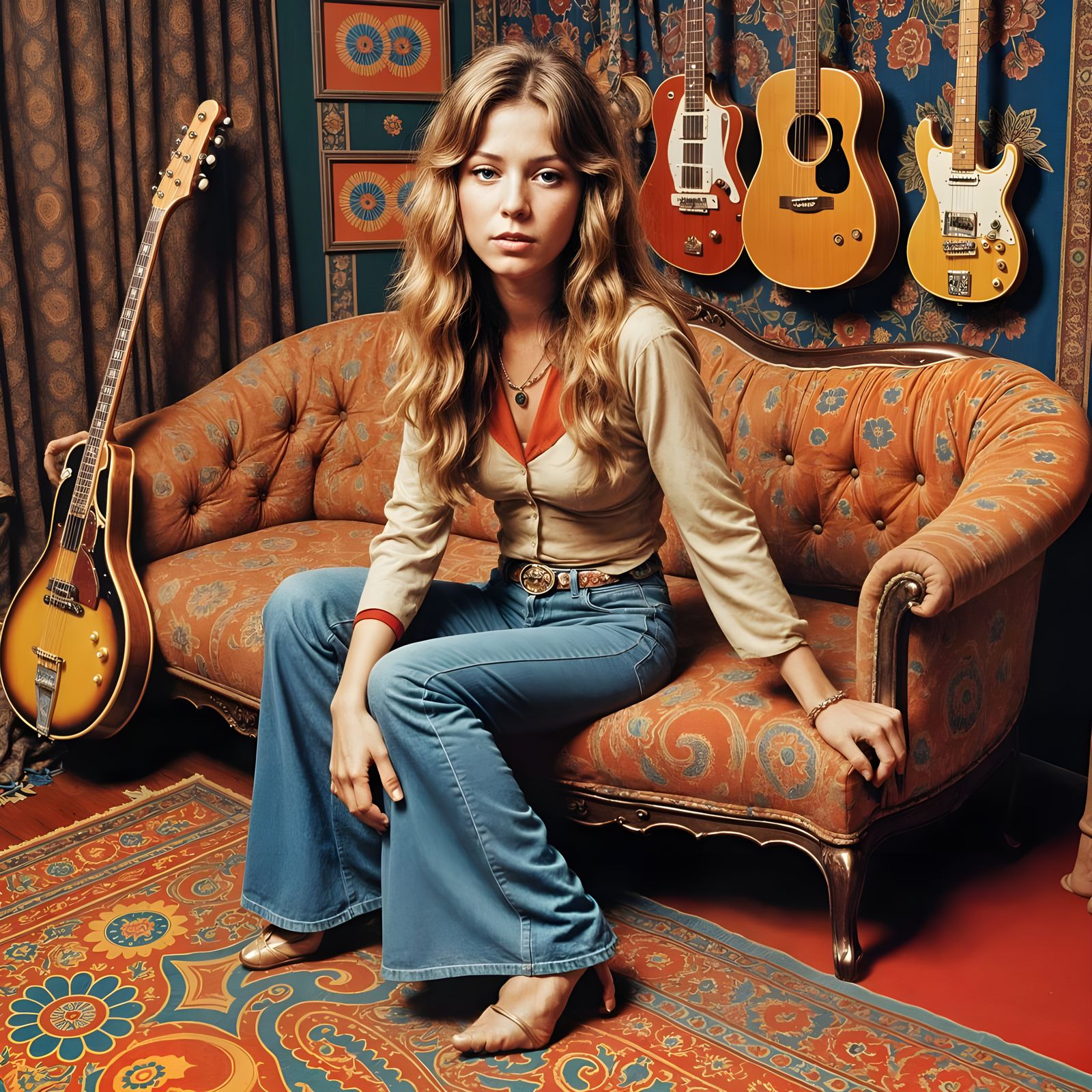 Vintage Portrait of a Girl from 1978