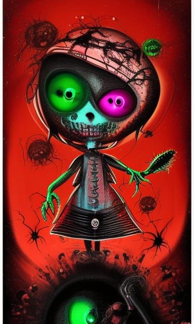 Surreal Sci-Fi Horror Balloon Animals Concept Art