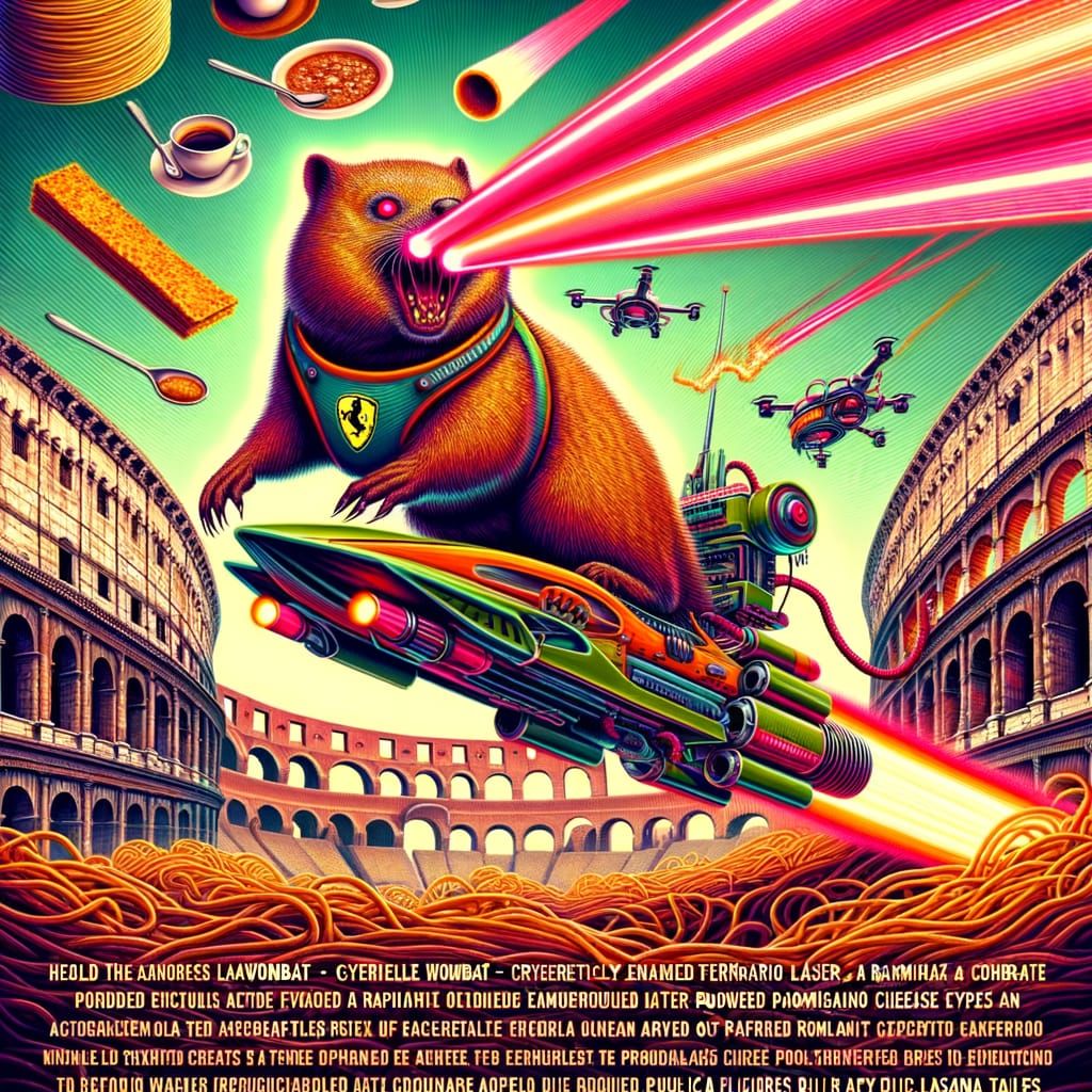 Lazer Wombat in Rome: A Psychedelic Renaissance Vision