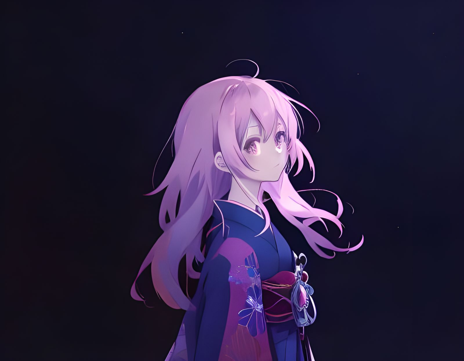 Anime Girl in Manga Key Visual Style