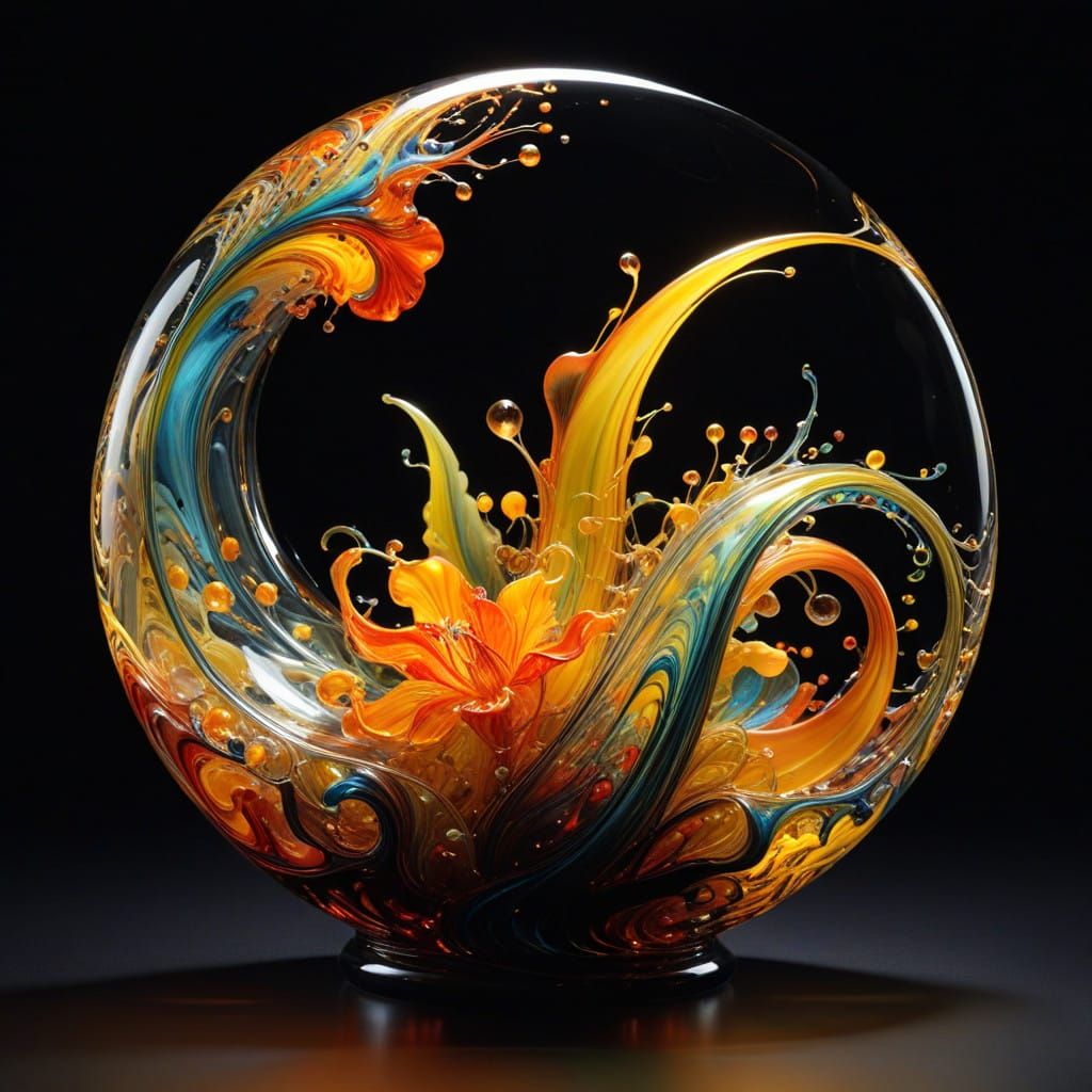 molten glass sculpture