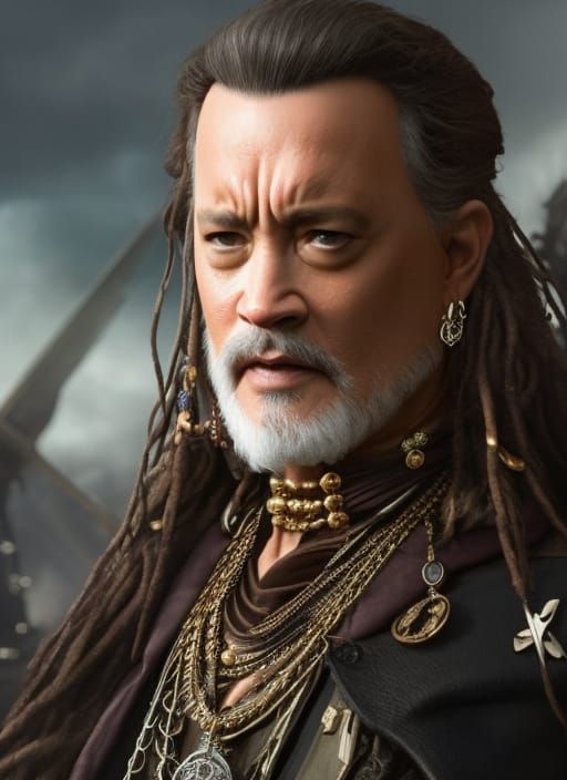 Medieval Rogue Treasure Portrait in Hyperrealism