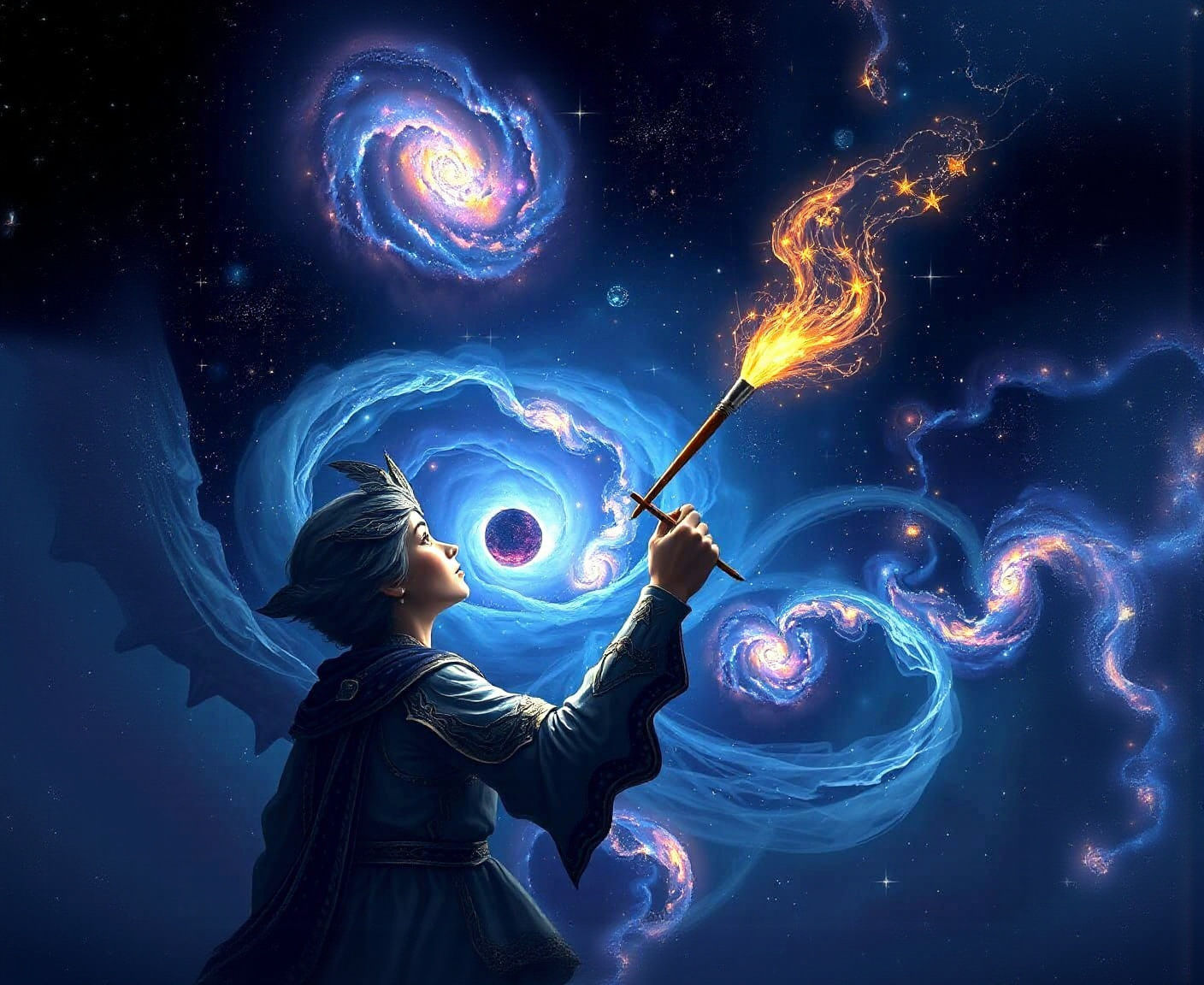 Celestial Artist Paints Galaxies in Starlight