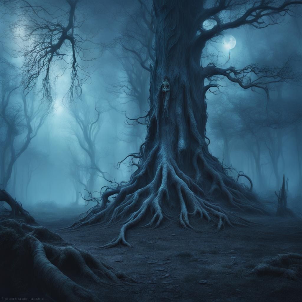 Mystical Fairy in Ancient Forest: Detailed Matte Painting