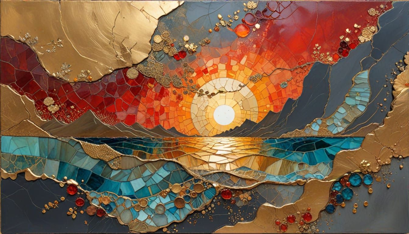 the sunset that swallowed the Moon