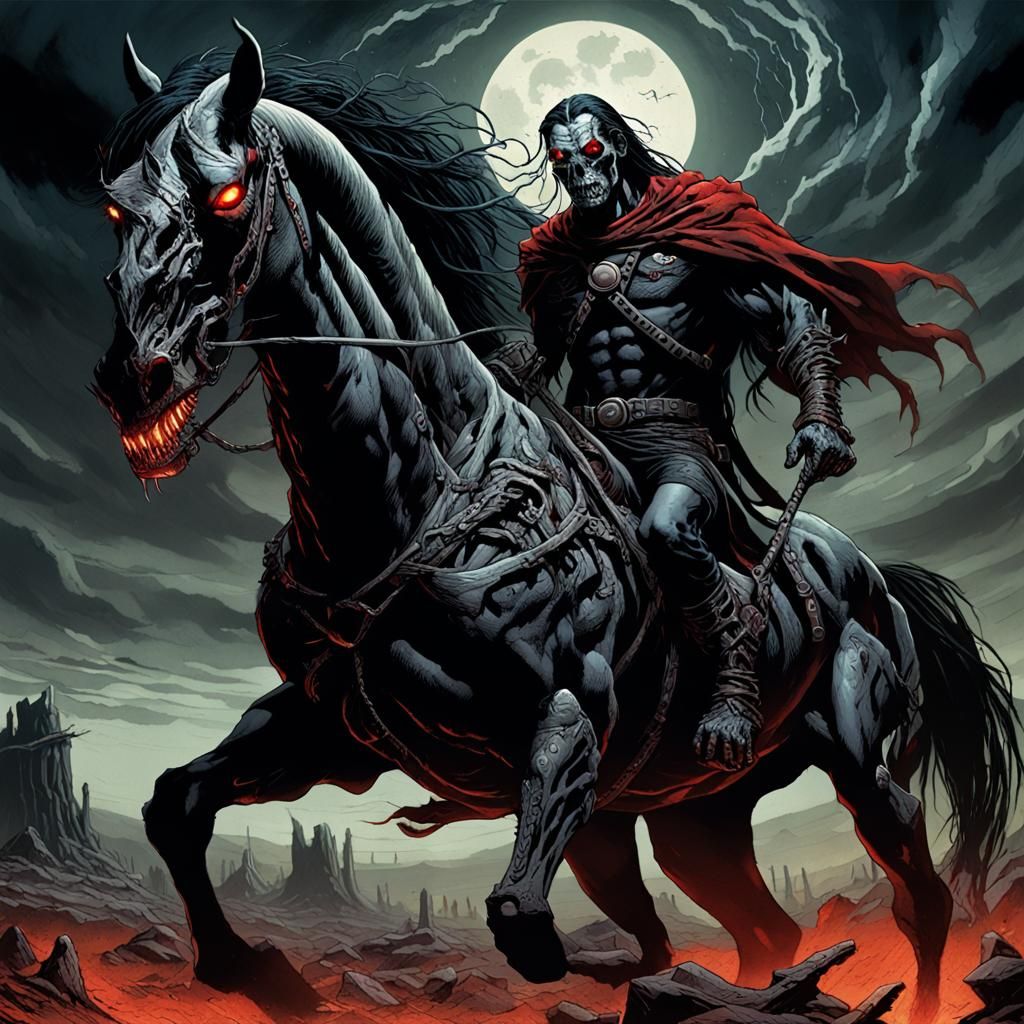 Starvation Rides Forth: Apocalyptic Comic Book Art