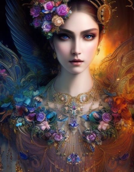 Hades, King of the Underworld: Mystical Fantasy Portrait