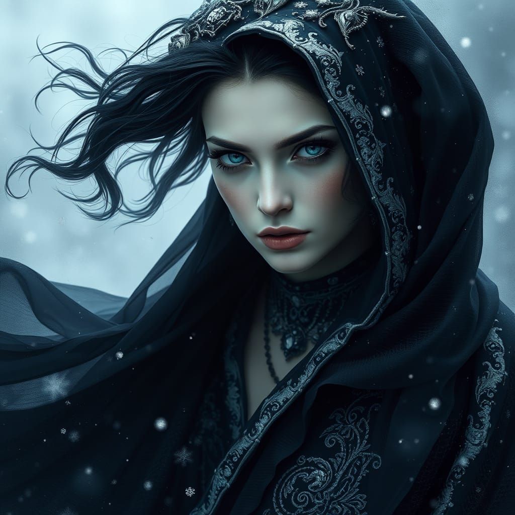 Mystical Queen Reigns in Winter Kingdom with Elusive Presenc...
