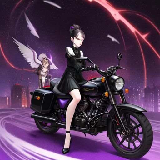 Glamorous Secret Agent Motorcycle Ride in Cambridge