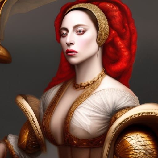 Lady Gaga in Renaissance Style