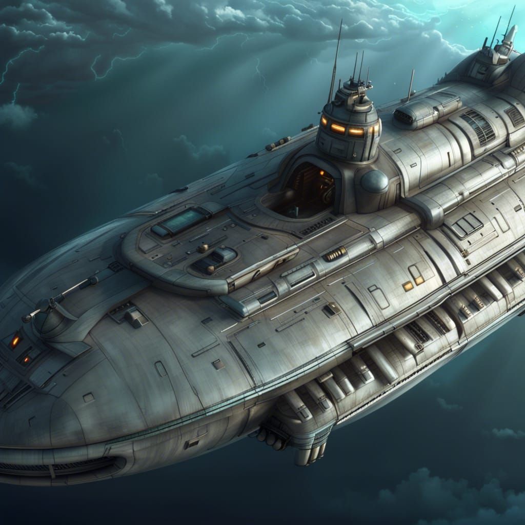 Sci-Fi Research Submarine: Streamlined and Durable