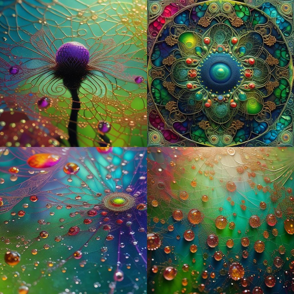 Magical Pixie Rides Bioluminescent Fractal Dreamscape