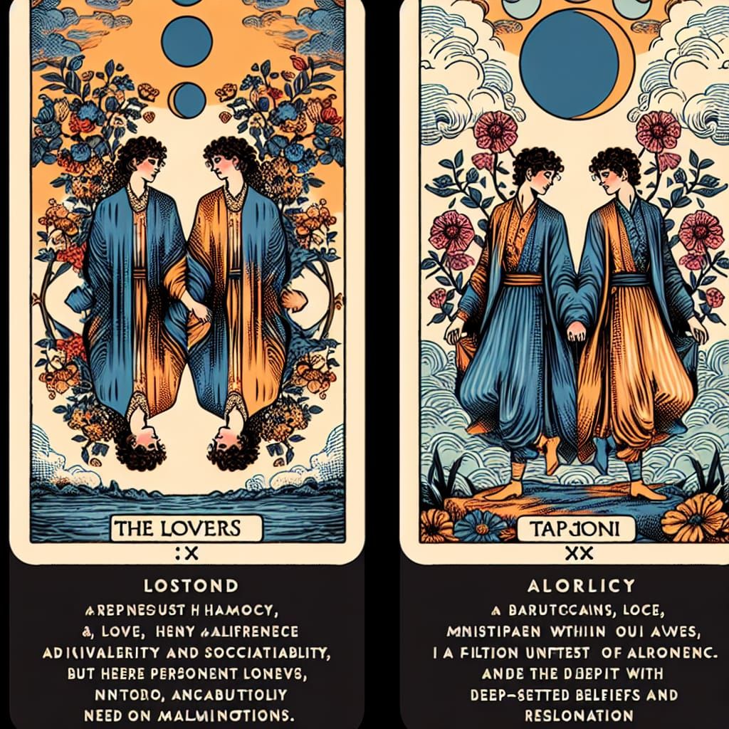 Reversed Lovers Tarot Card with Gemini: Imbalance