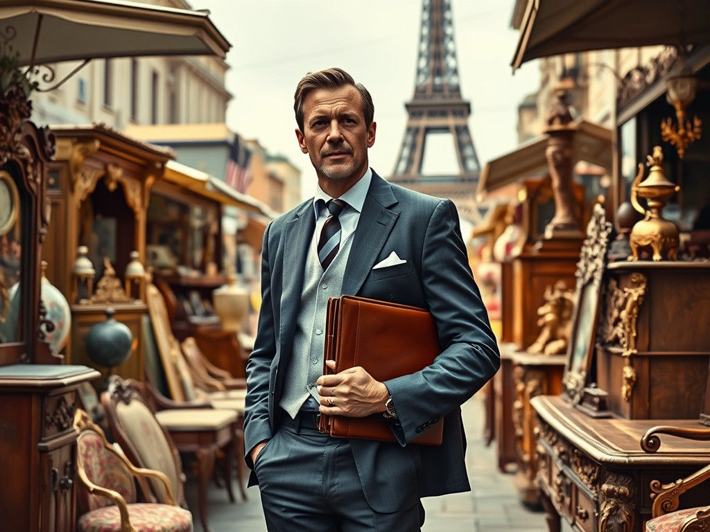 Parisian Furniture Dealer in Elegant Art Deco Style