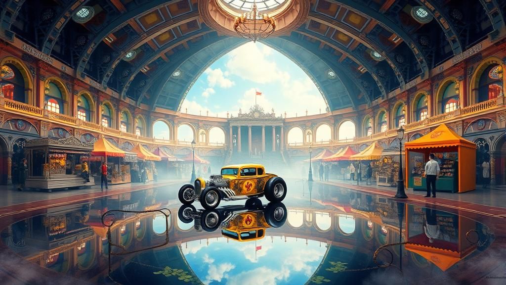 Hot Rod Gasser in Mystical Steampunk Carnival