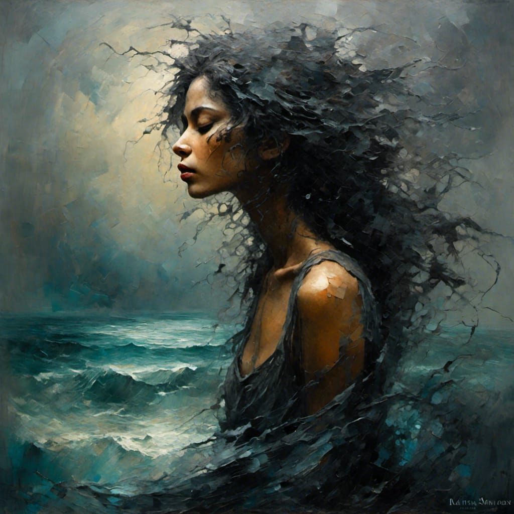 Backlit Secret: Dark and Artistic Photo