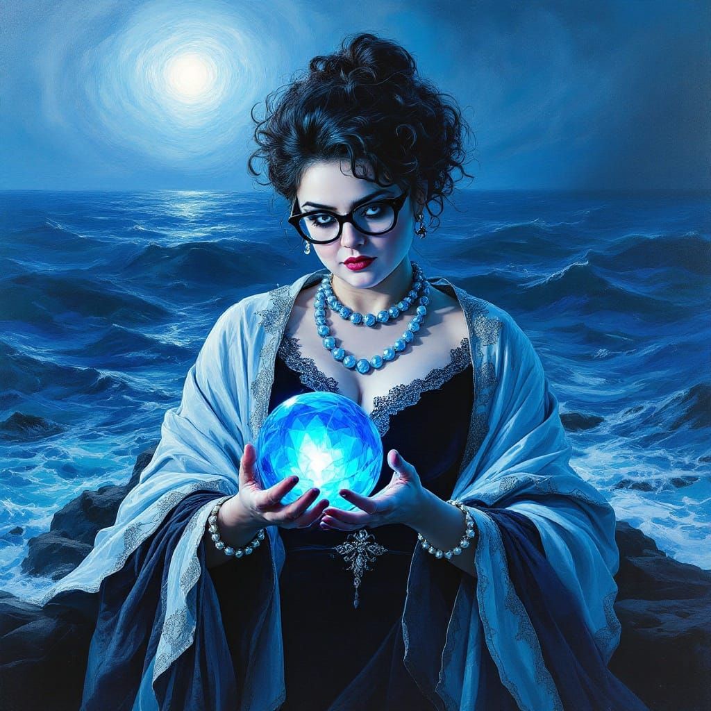 Mystical Oracle Amidst Turbulent Waves