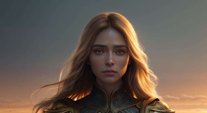 Cinematic Portrait in Golden Hour Light