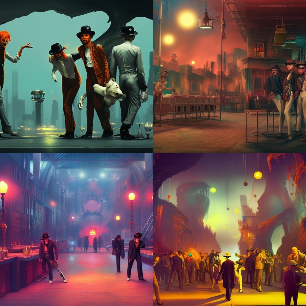 Diamond Dogs and Droogs: Detailed Matte Painting