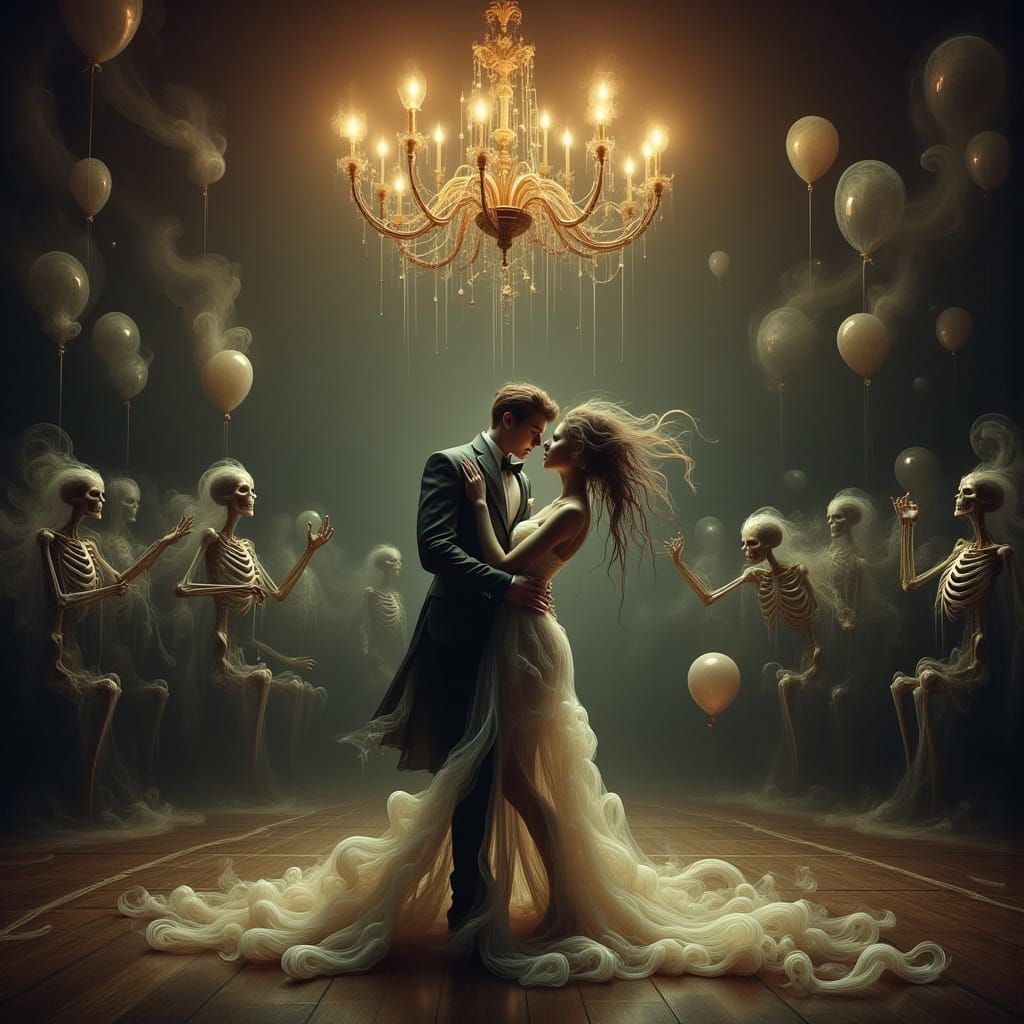 Haunted Prom Night: Undead Teens Dance in Gothic Gym