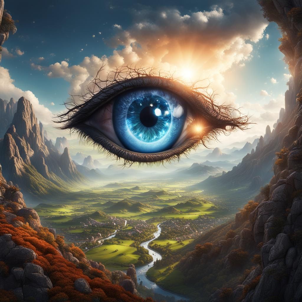 Magical Valley Dominated by a Giant Eye