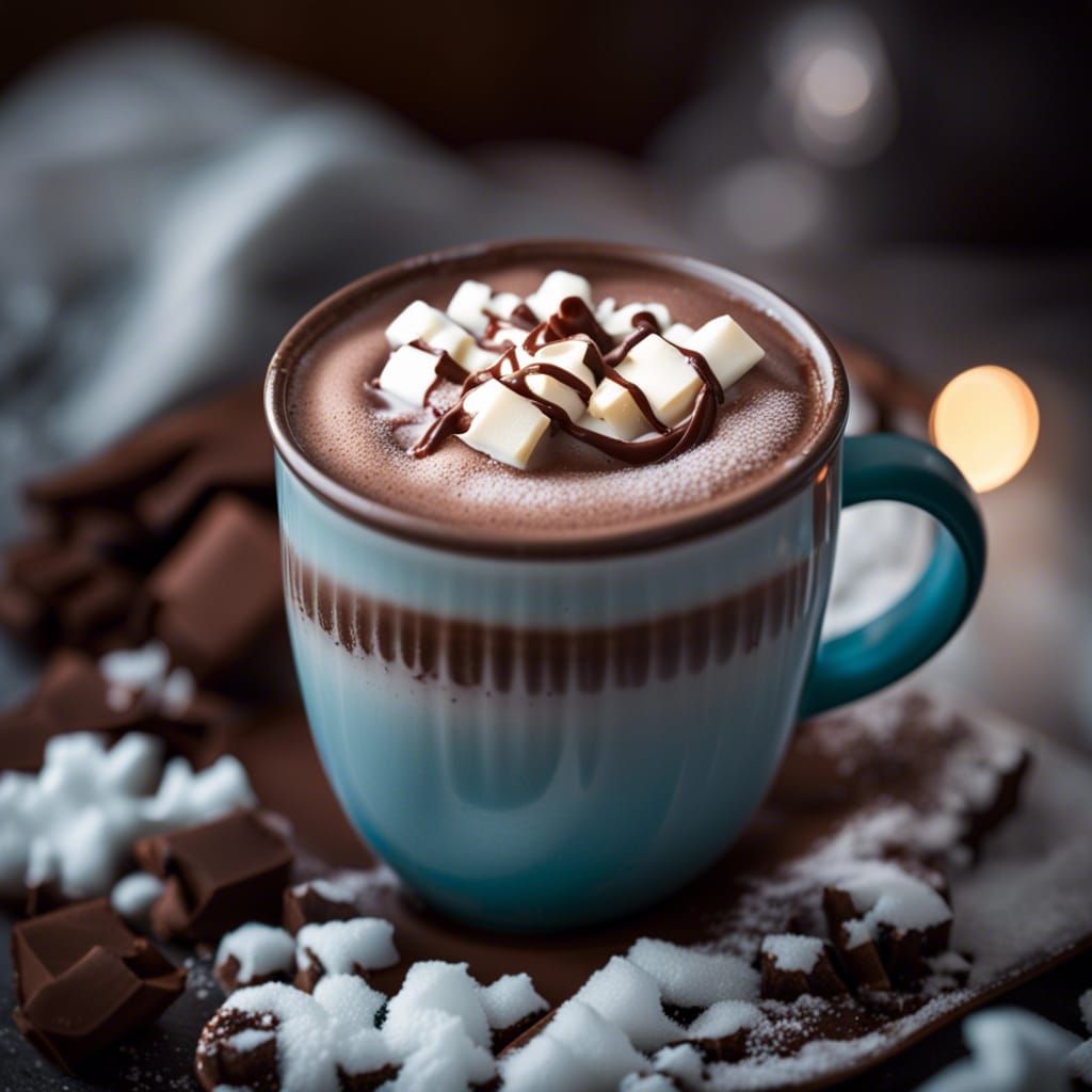 Delicious Hot Chocolate on a Snowy Day