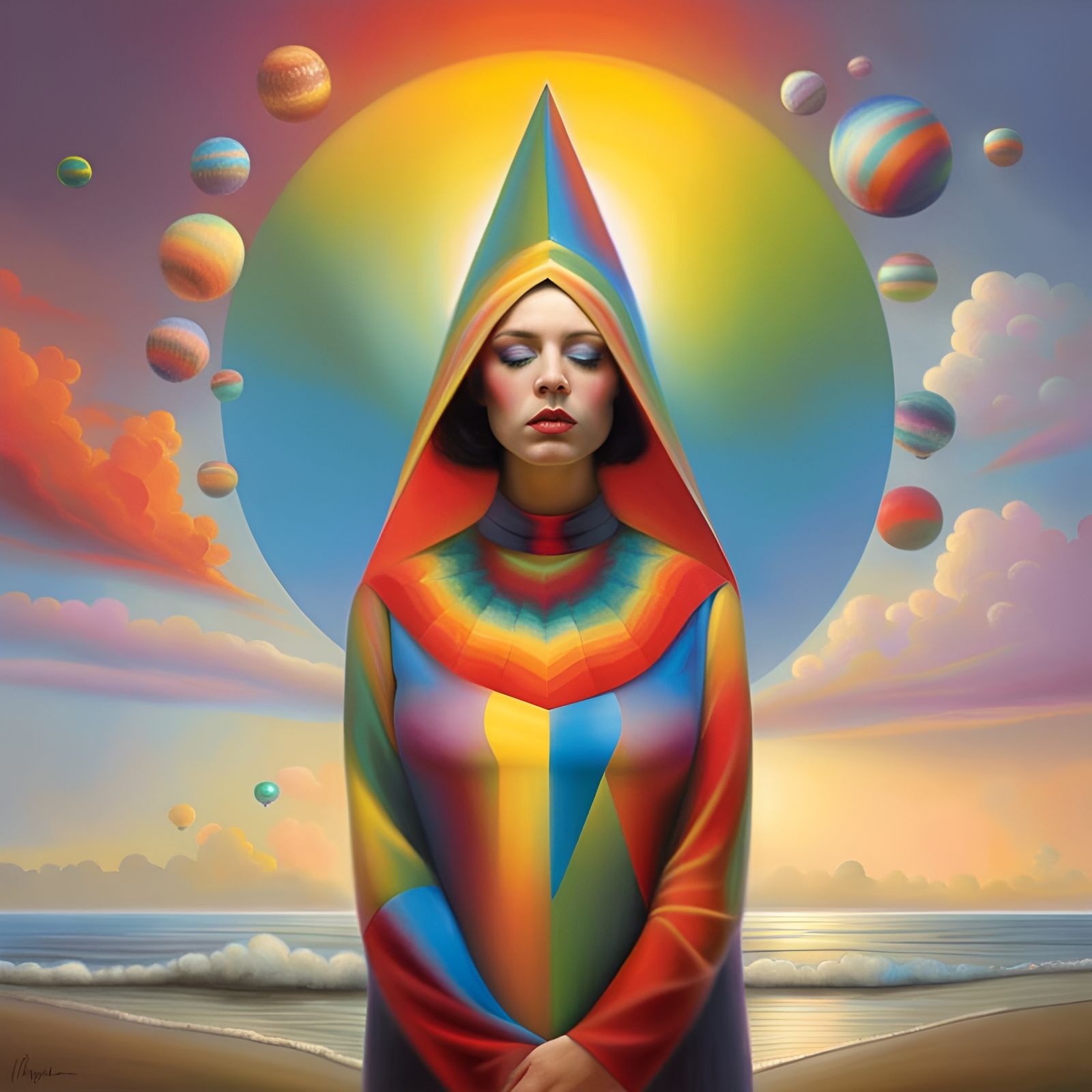 Sublime Digital Art in Psychedelic Style