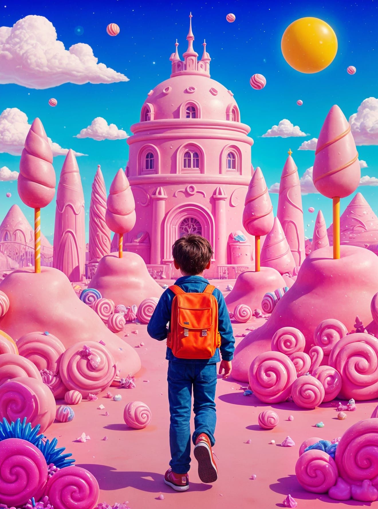 Sweet-Tooth Explorer in Neon Candy City