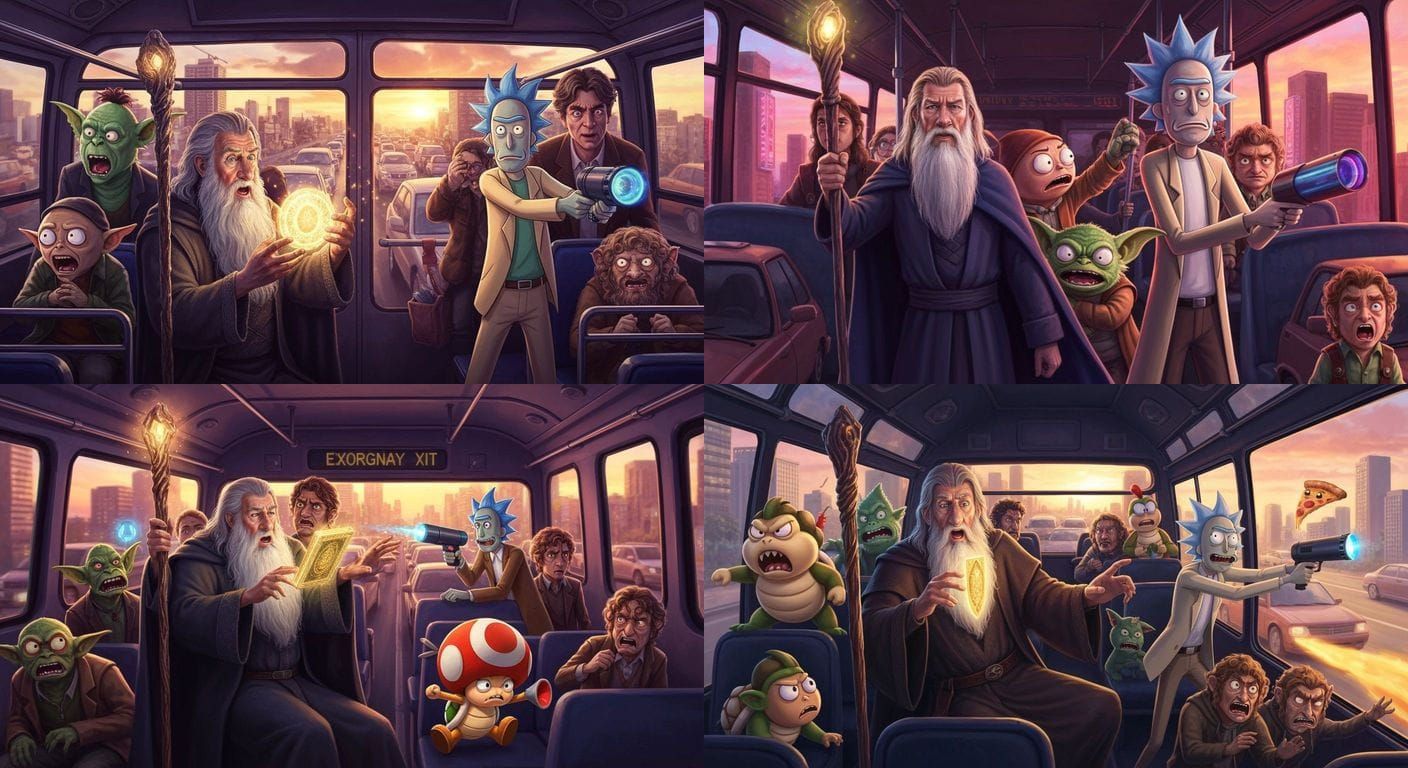 Overcrowded Bus to Mordor: A Glitching Urban Nightmare