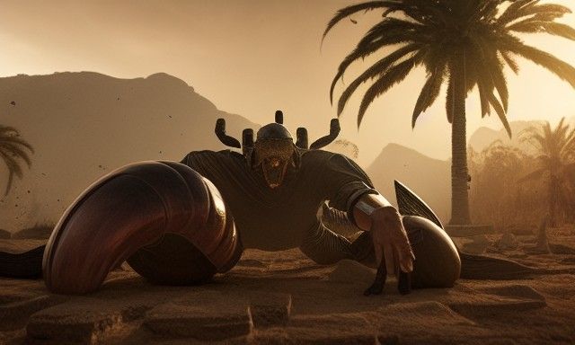 Sinister Scorpion King in Hyperrealism 3D