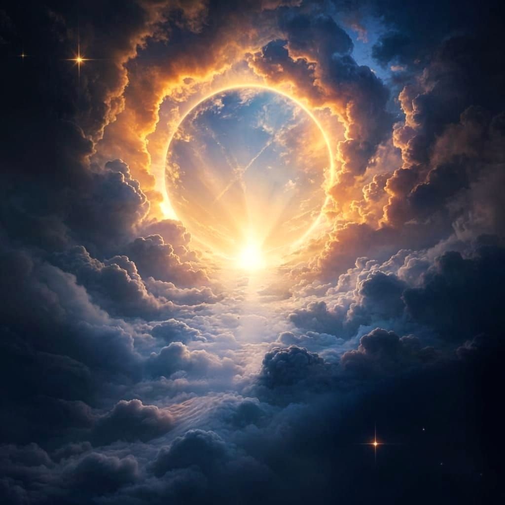 Heaven's Gate Portal in Ethereal Light