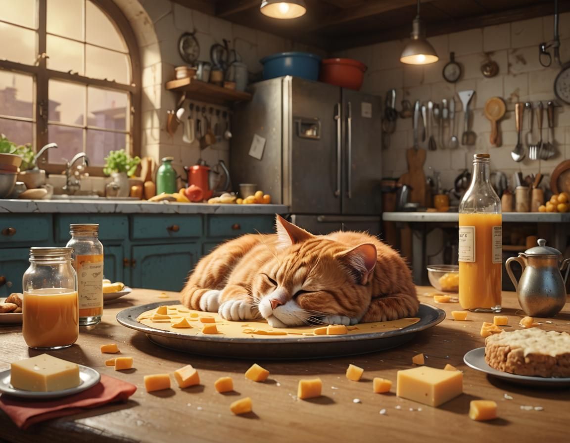 Garfield's Dream: A Pixar-Style Kitchen Caper