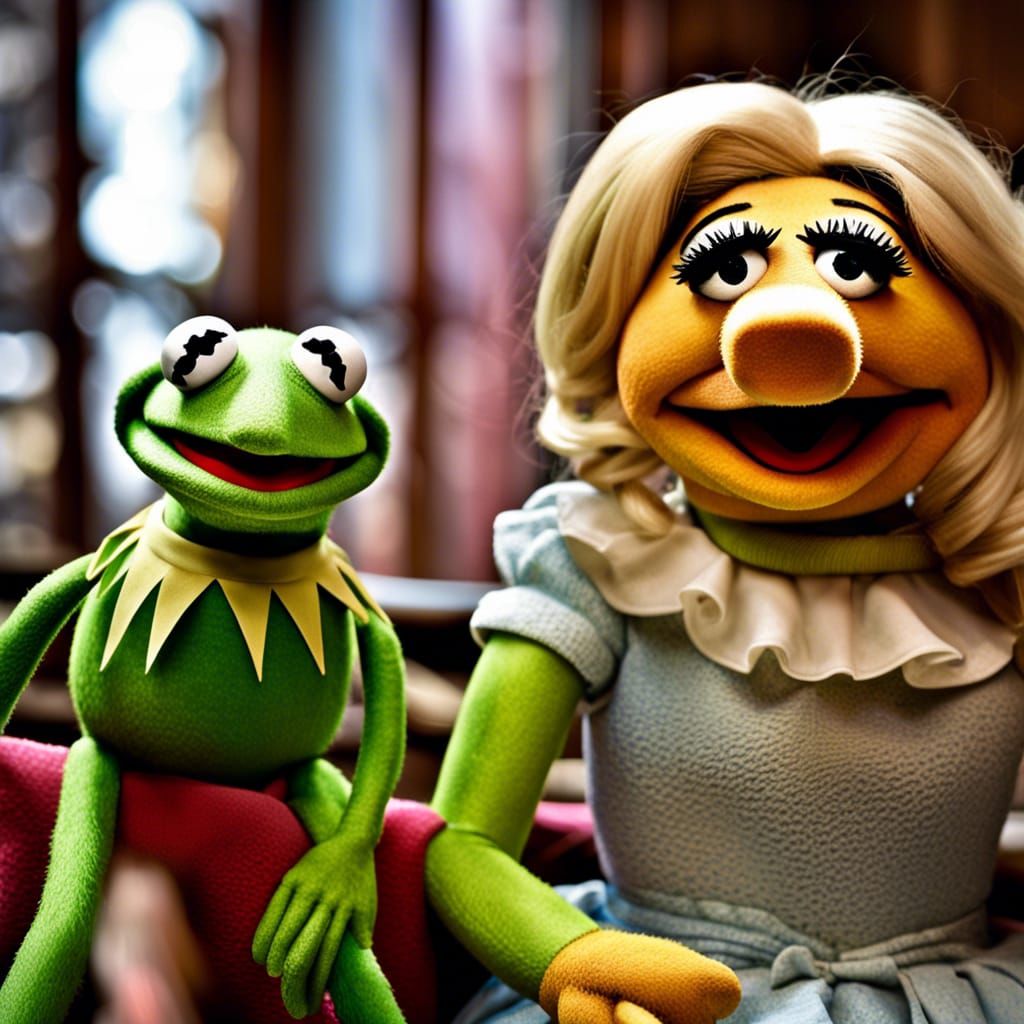Kermit the Frog and Miss Piggy