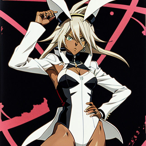 Ramlethal Valentine in Retro Anime Art