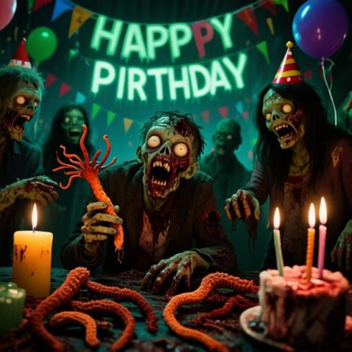 Zombie Birthday Party Nightmare With Cordyceps Infection