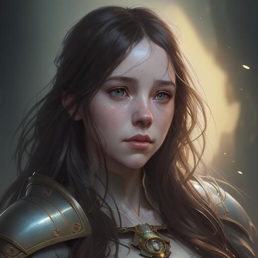 Susan Pevensie Portrait in Hyperdetailed Style