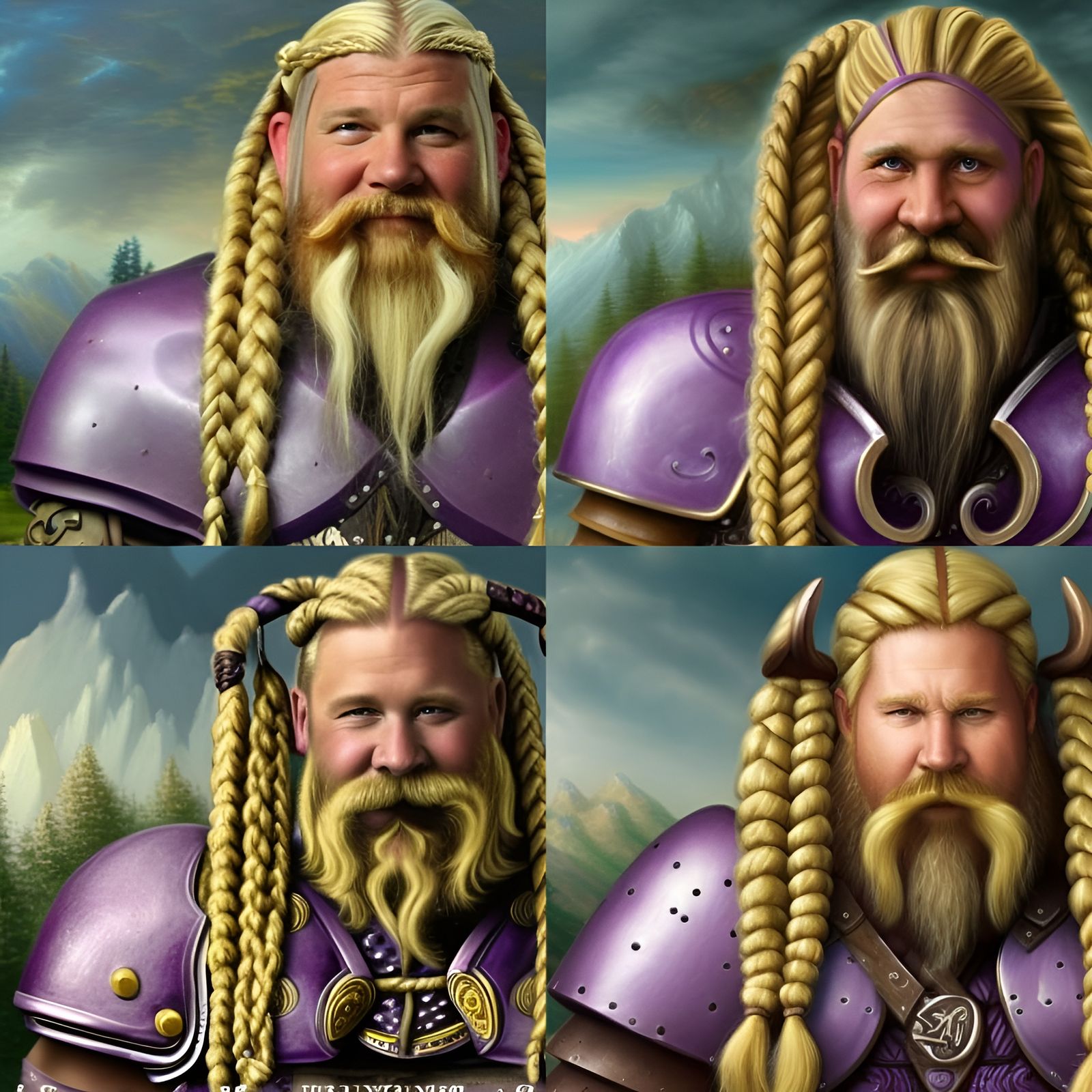 Giant Viking Warrior with Braided Beard