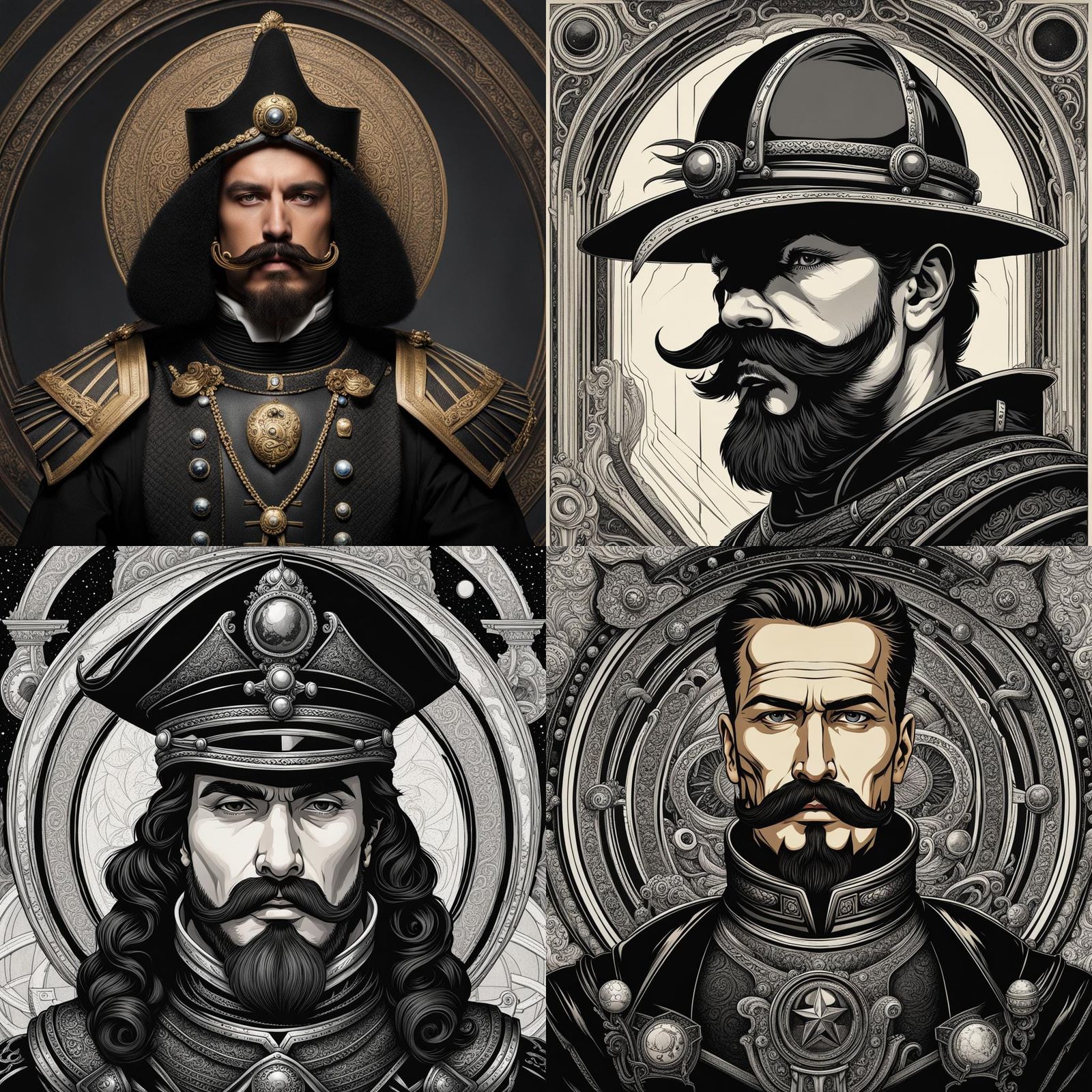 Neogothic Space Conquistador Portrait