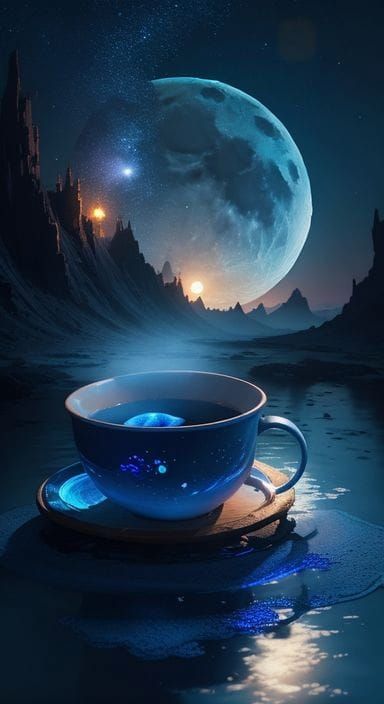 Abstract Moon Dust Brew AI Creation