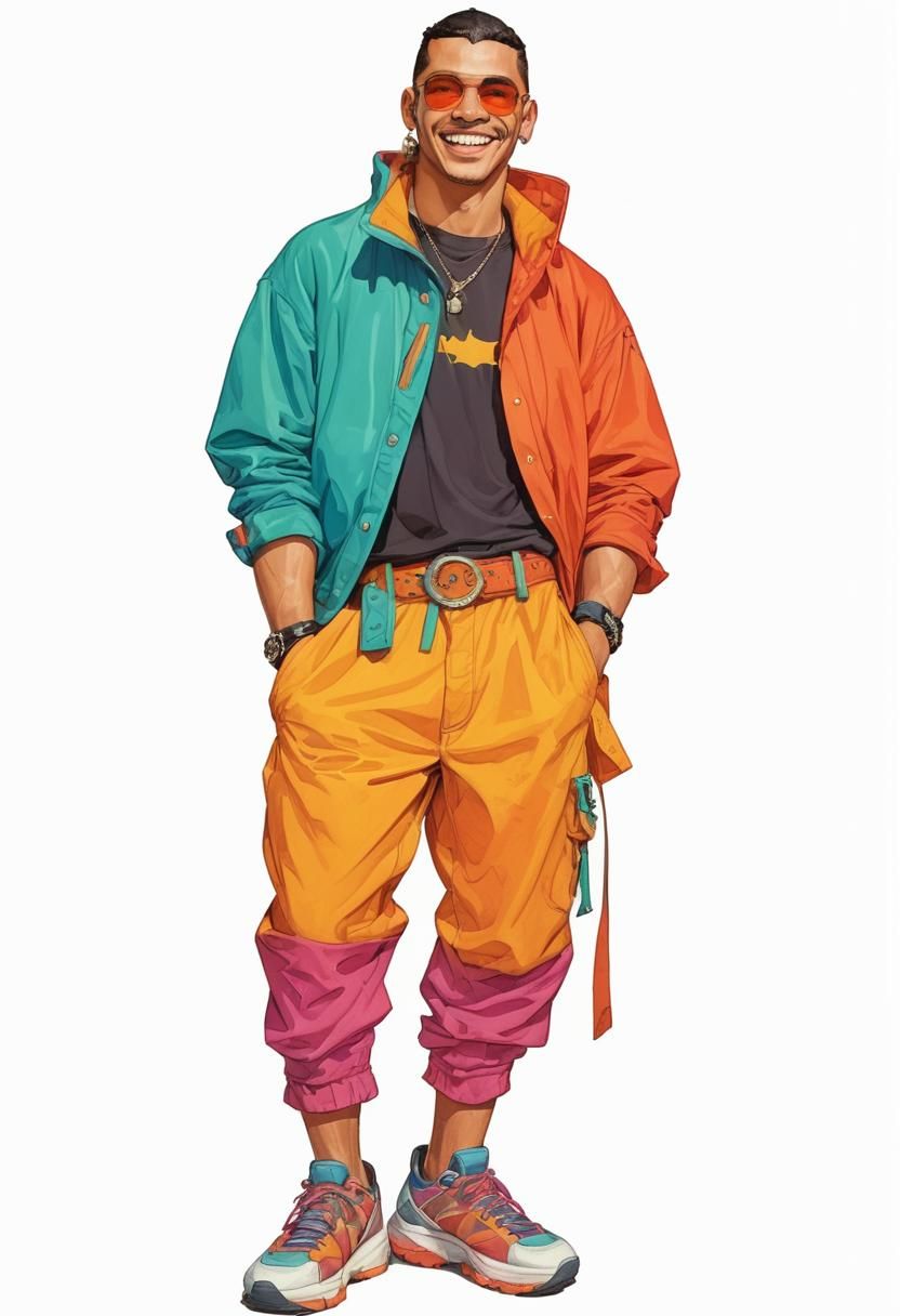 Vibrant Youthful Fantasy Figure