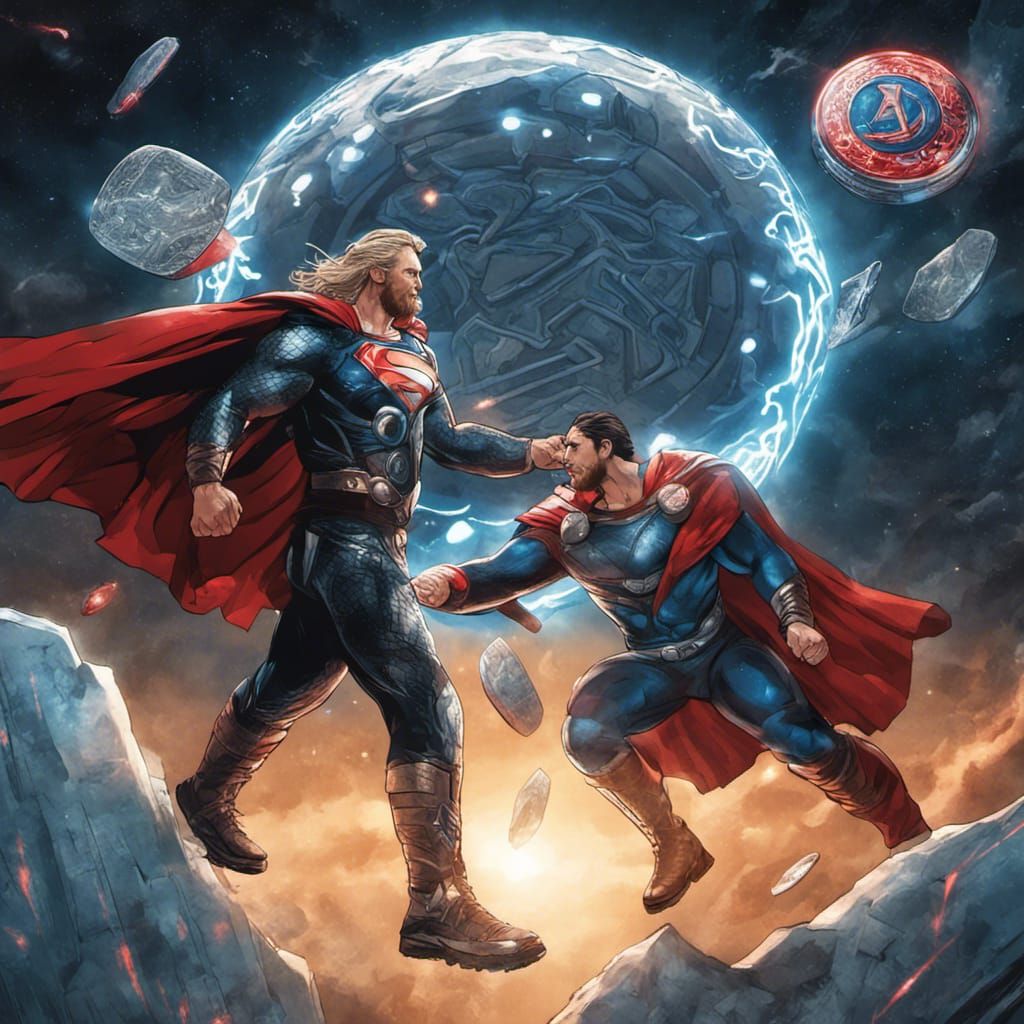Superman vs Thor: Disc Golf in Space