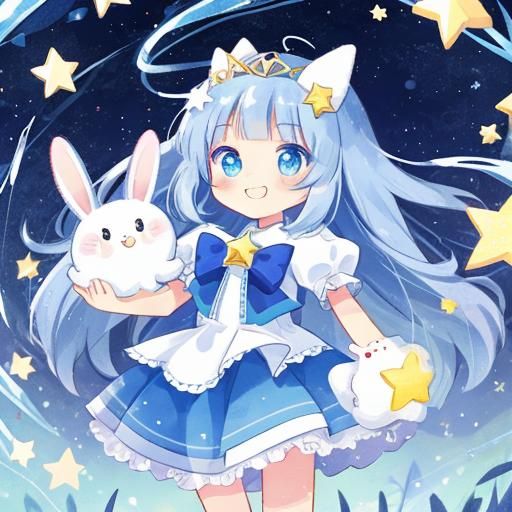 Starlight Princess Rabbit Girl AI Art