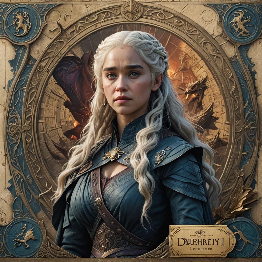 Daenerys Targaryen Banknote Style Art