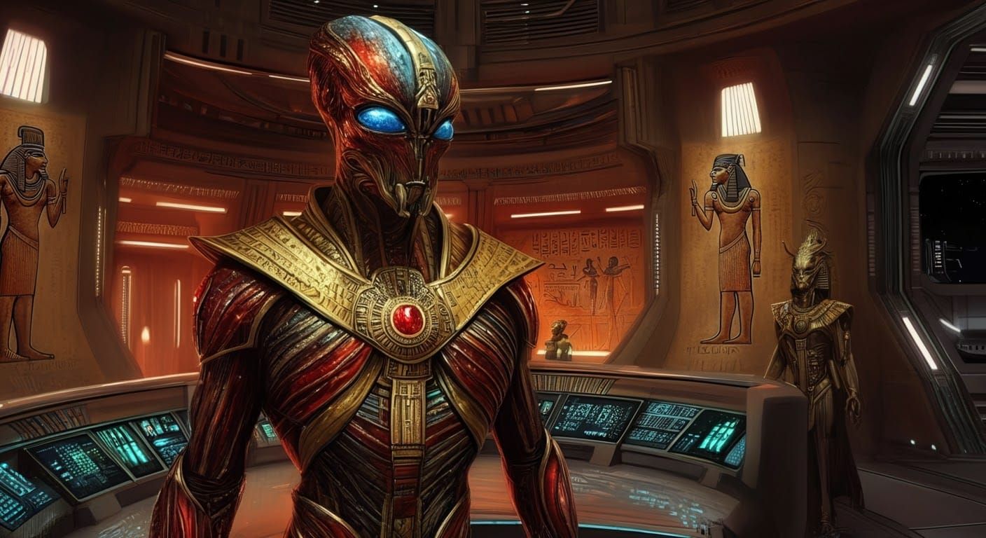 Cap. Gyaptien In His Office On His Cosmicship UBQA Raoci CZZ...