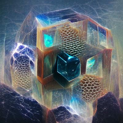 AI Generated Tesseract in a Futuristic Style
