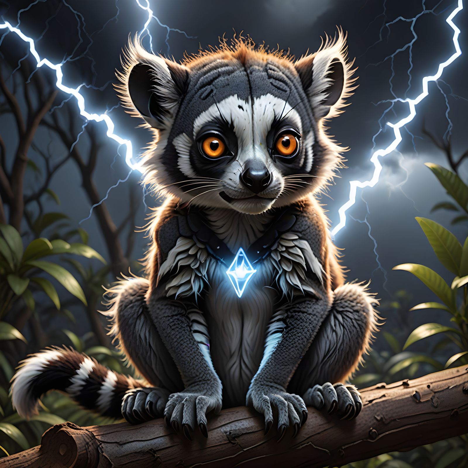 Electric Lemur Unleashes Lightning Fury
