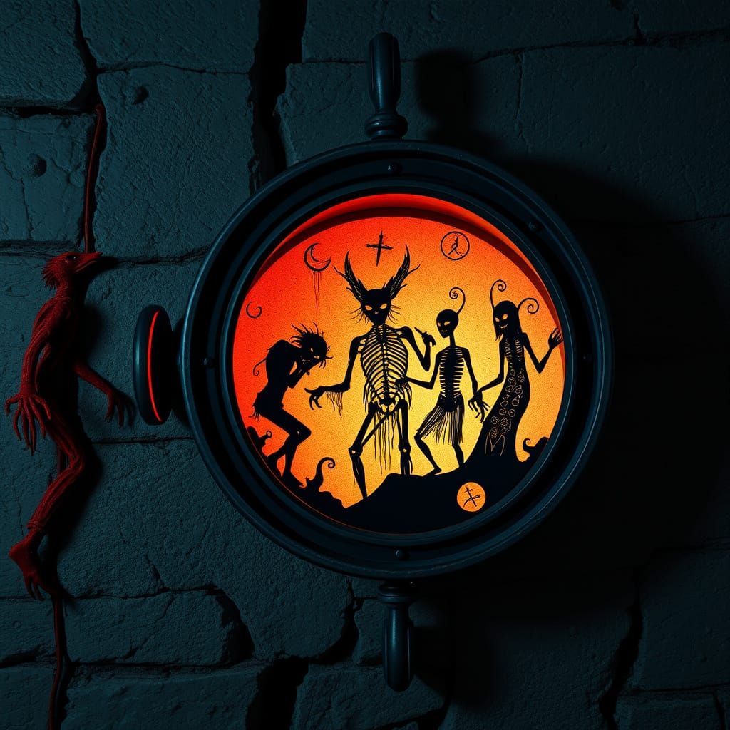 Mystical Zoetrope Shadows Reveal Twisted Characters in Fract...