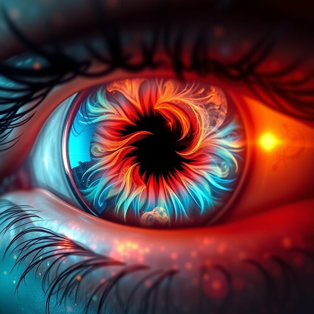 Surreal Glowing Orbs as Portals to Infinite Dimensions